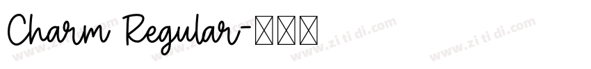 Charm Regular字体转换